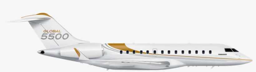 Global 5500 Side Silhouette - Bombardier Global 7500, transparent png #927035