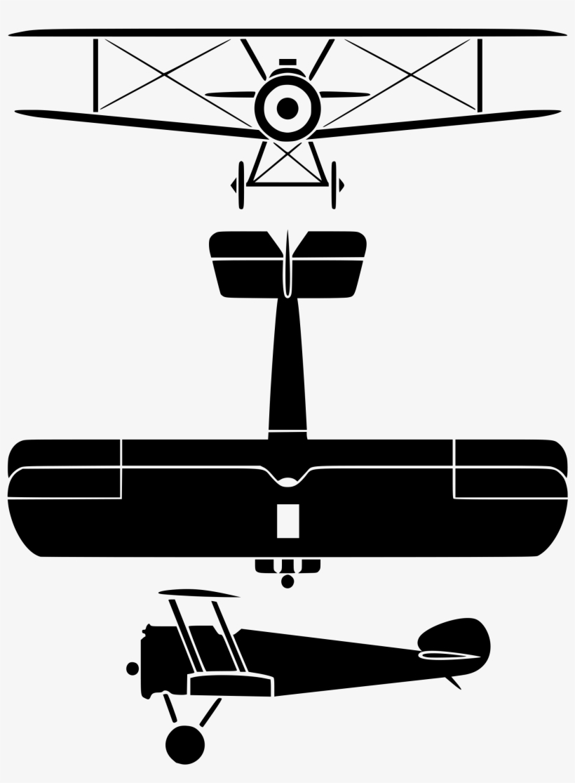 Open - Sopwith Camel Front View, transparent png #927071