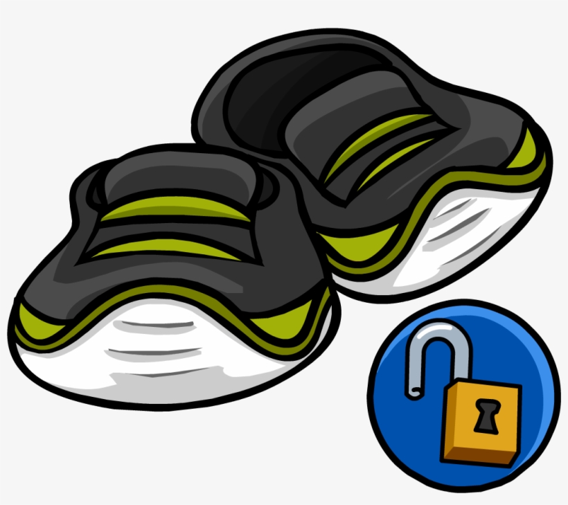 Green Light Up Shoes - Free Penguin Codes De Shoes, transparent png #927420
