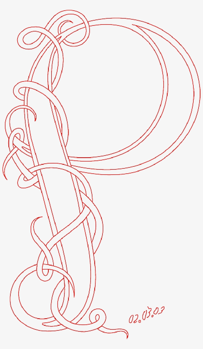 Mb Image/png - P Coloring Page Fancy, transparent png #927540