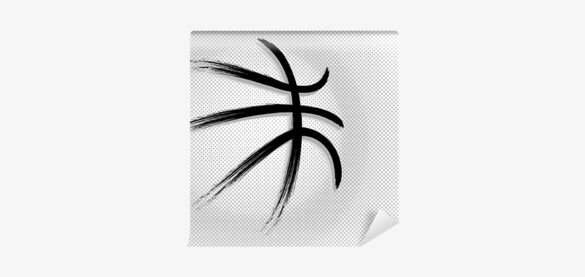 Basketball Ball In The Basket Wall Art Sticker Decal,, transparent png #928060