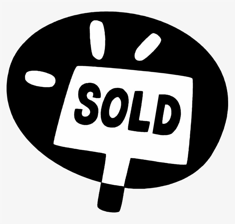 Vector Illustration Of Residential Real Estate Sold - Sign, transparent png #928282