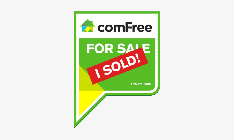 Comfree For Sale Lawn Sign With Sold Sticker - Comfree Sold Sign, transparent png #928313