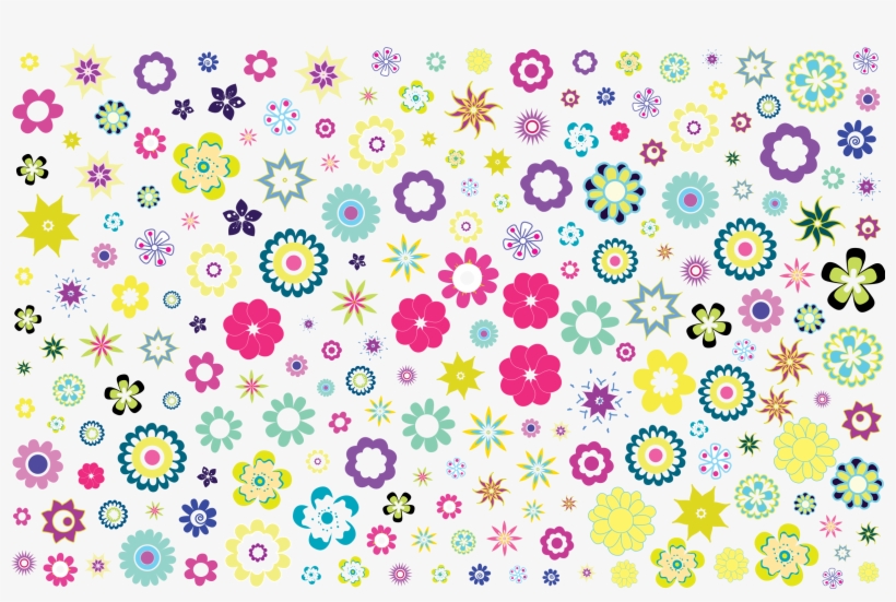 This Free Icons Png Design Of Colorful Floral Background, transparent png #928785
