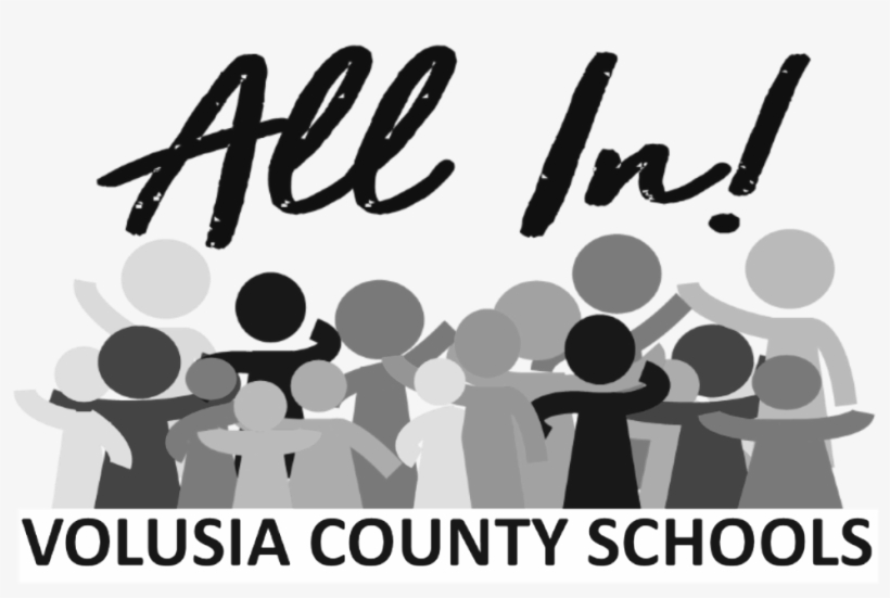 All In Bw Transparent Background - Volusia County Schools All, transparent png #929162