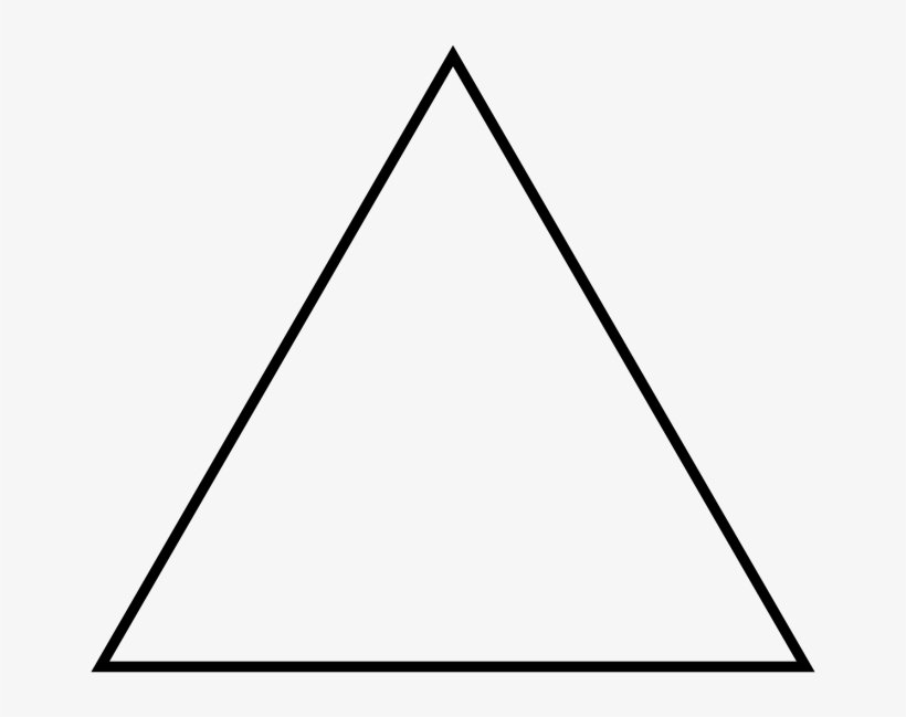Black And White Triangle Png - Triangle Svg, transparent png #929304