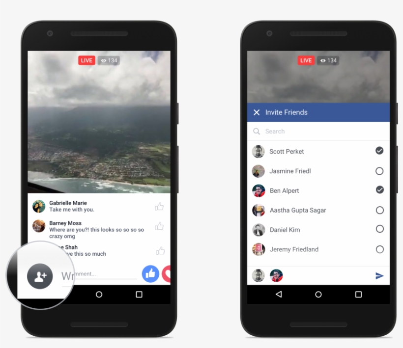 Facebook Enhances Live Video Feature With Reactions, - Facebook Live Display Mockup, transparent png #929451