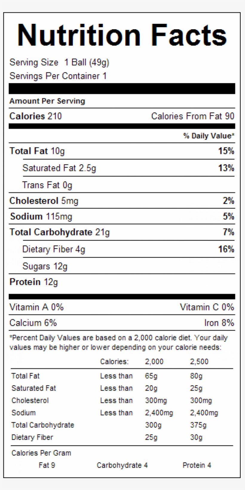 Nfp Cp Enrg Ball Choc - Heini's Raw Milk Yogurt Cheese Half Loaves 4/3.5lb, transparent png #929530