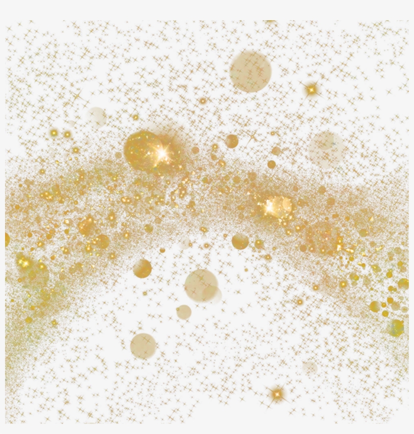 Glitter Clipart Gold Dust - Png Powder Dust Particles, transparent png #929837