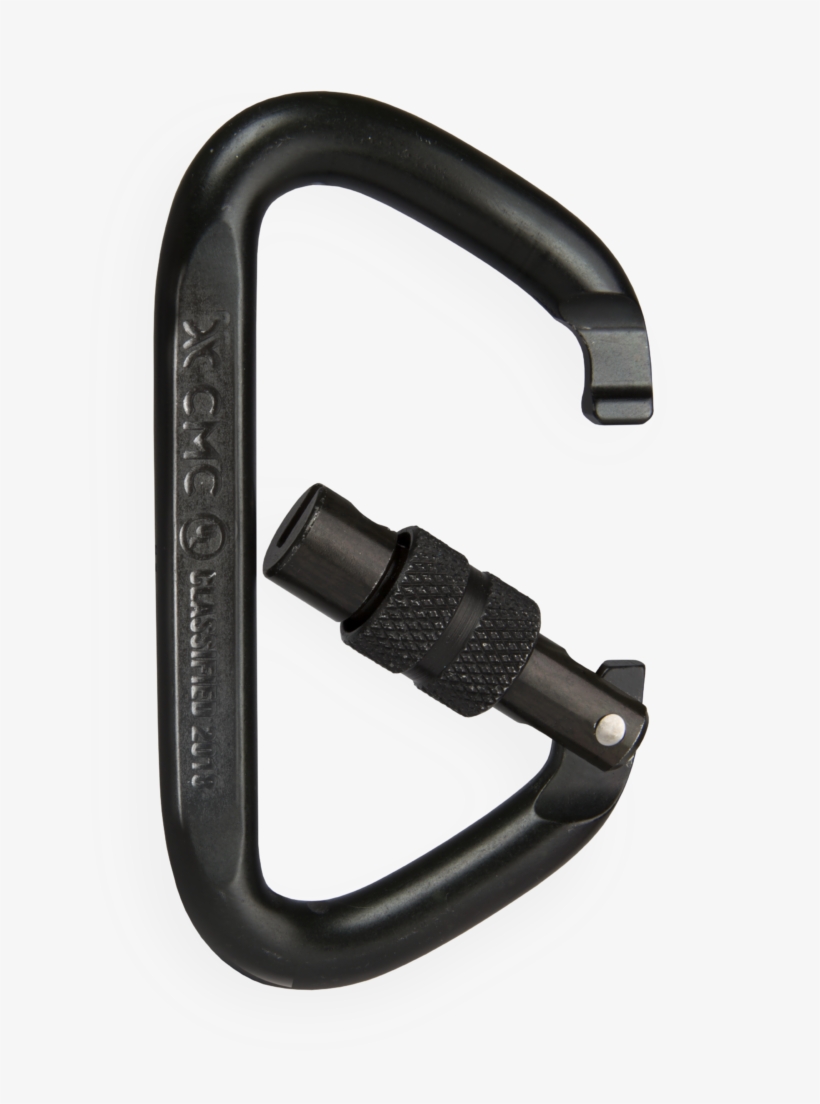 Steel Locking D Carabiners - Carabiner, transparent png #9200315