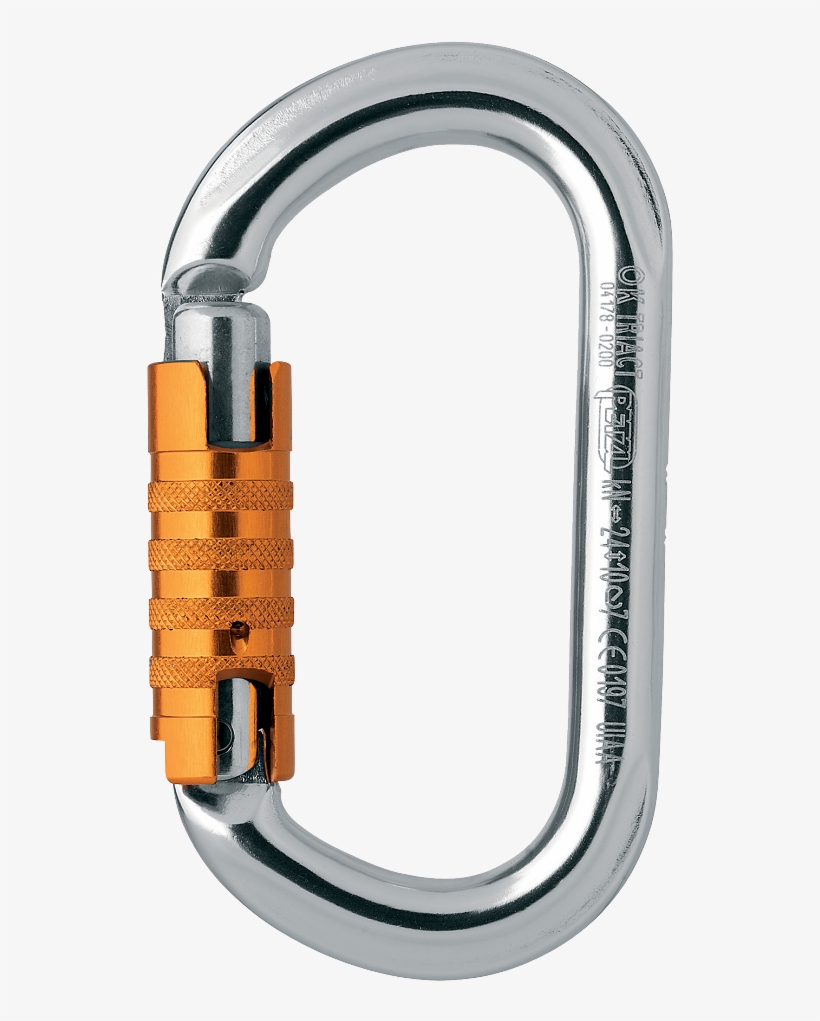 Petzl Ok Autolock Carabiner - Petzl Ok Triact Lock Carabiner, transparent png #9200491