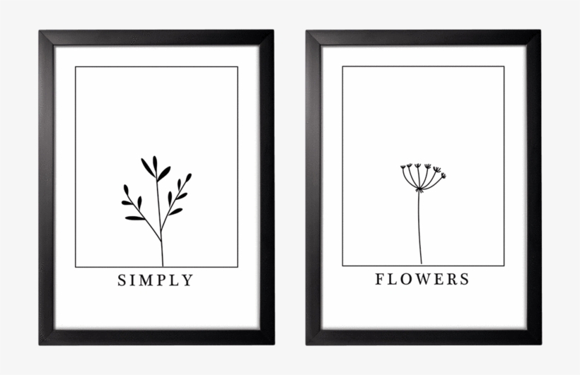 Flotwo Set De Dos Cuadros De Marco De Poliestireno - Painting, transparent png #9200851
