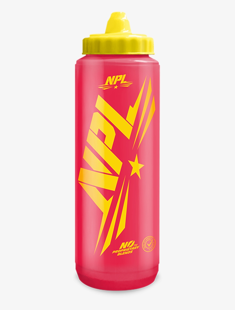 Npl Pink 1litre Waterbottle - Water Bottle, transparent png #9201683