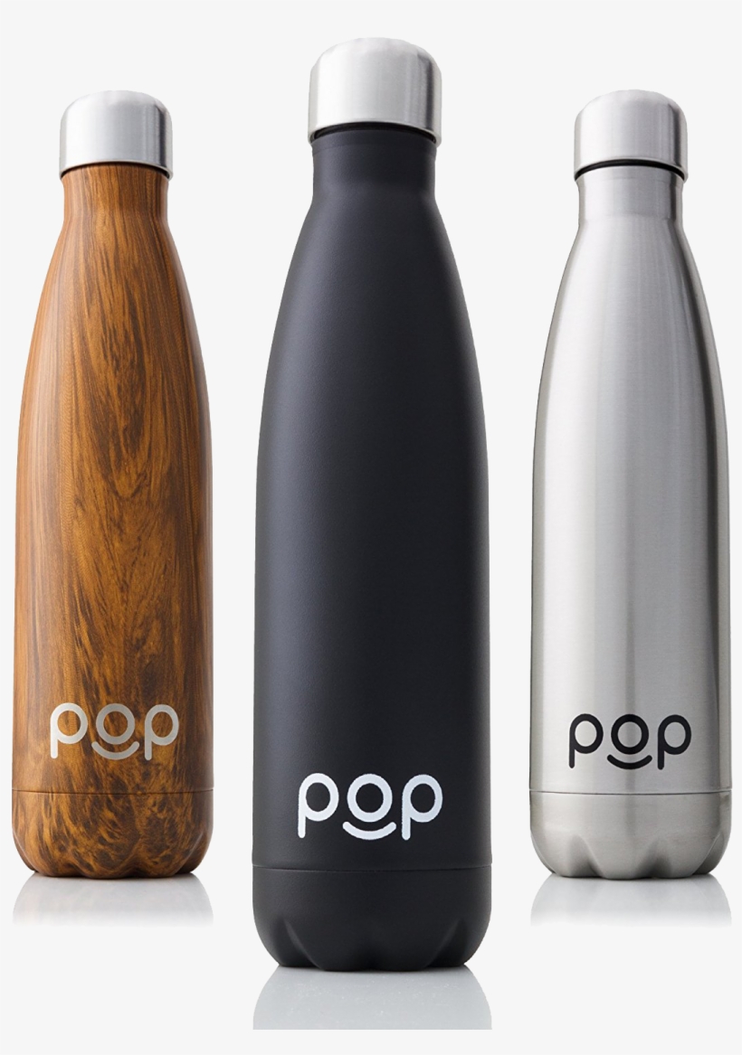 Pop Design Stainless Steel Vacuum Insulated Water Bottle - Bottiglie In Acciaio Inox, transparent png #9201726