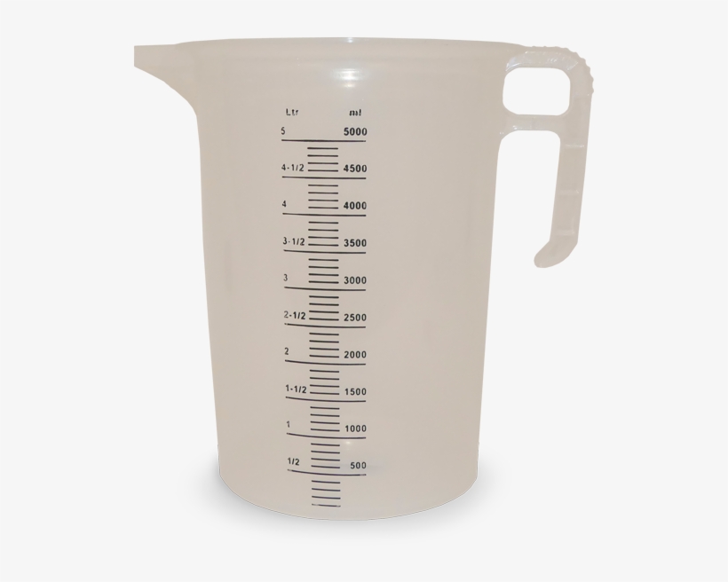 Plastic Measuring Jug, 5000ml - Jug, transparent png #9202428
