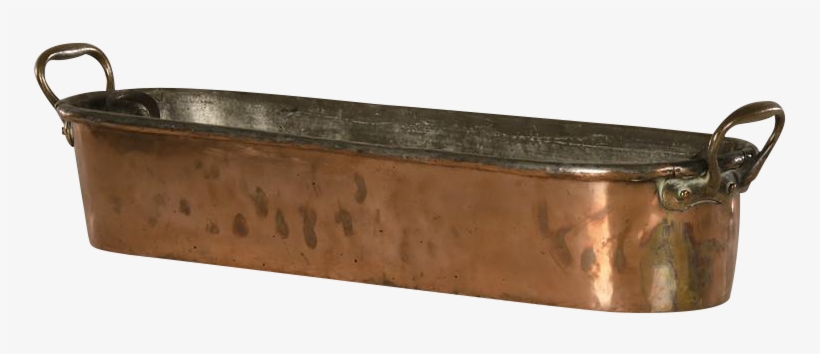 Copper Vessel For Poaching Fish, Maker's Stamp, Original - Bathtub, transparent png #9202565