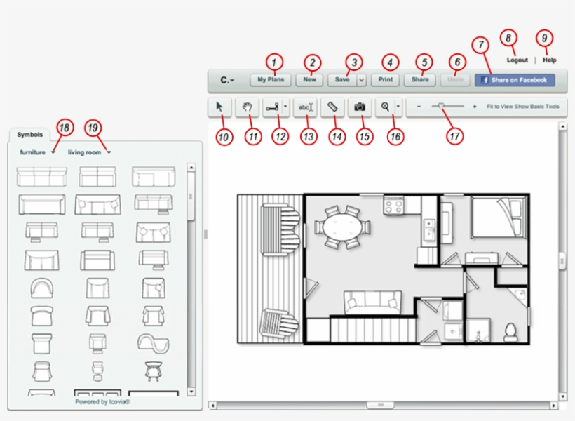 Log Cabin Kit Design - Cabin Floor Plan Symbols, transparent png #9202818