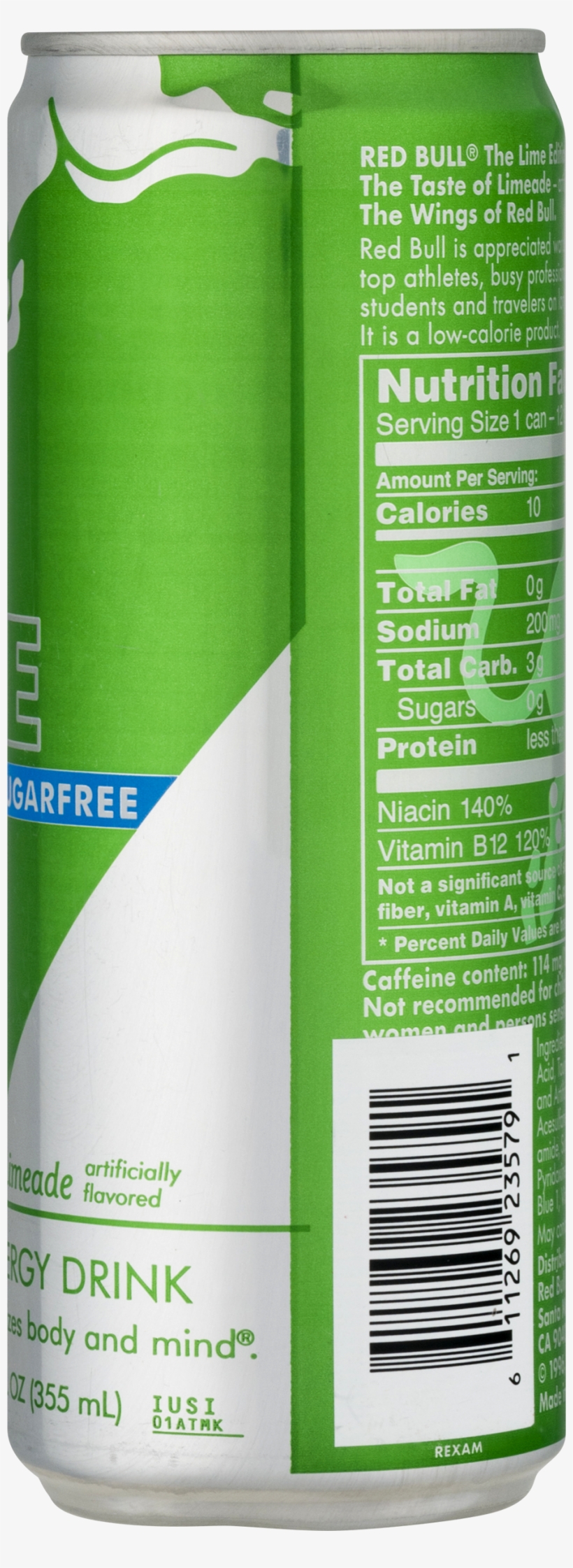 Red Bull Energy Drink, Sugarfree Limeade, 12 Fl Oz, - General Supply, transparent png #9202820