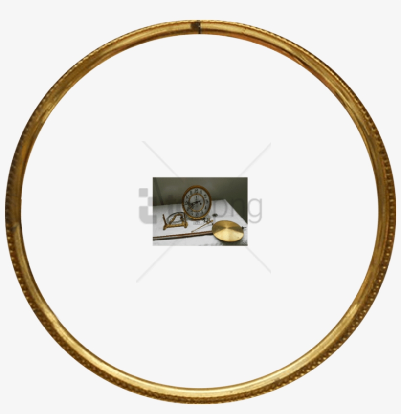 Free Png Gold Circle Frame Png Png Image With Transparent - Gold Round Picture Frames, transparent png #9202933