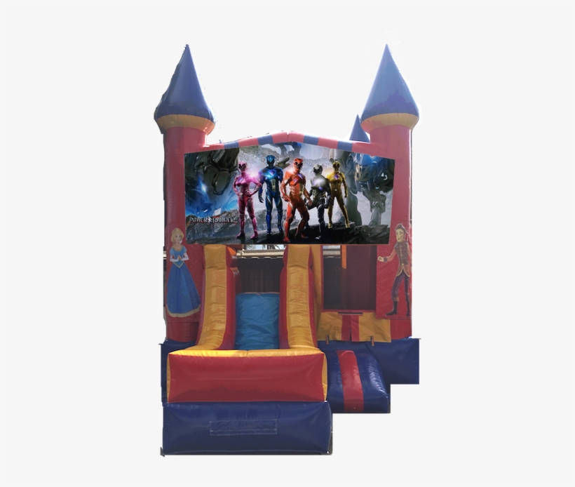 Combo Castle Front Slide Power Rangers $150 - Portable Network Graphics, transparent png #9203186