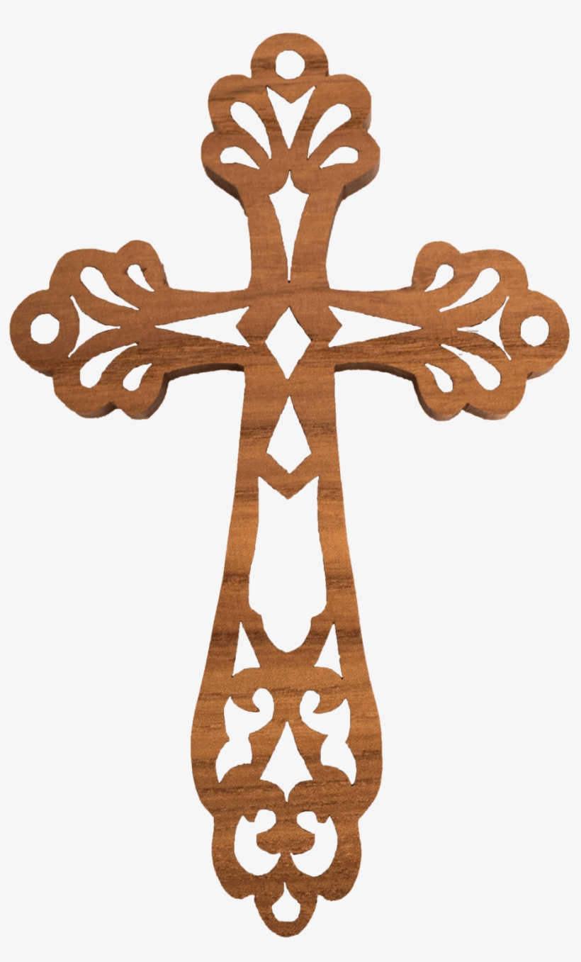 Scrolled Cross Png - Scroll Saw Cross, transparent png #9203917