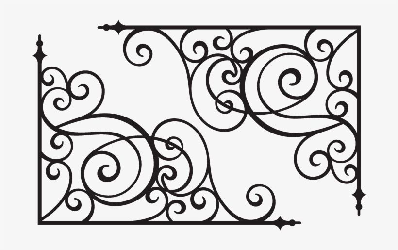 Corner Bracket 9 Decals Stickers - Wrought Iron Designs, transparent png #9204088