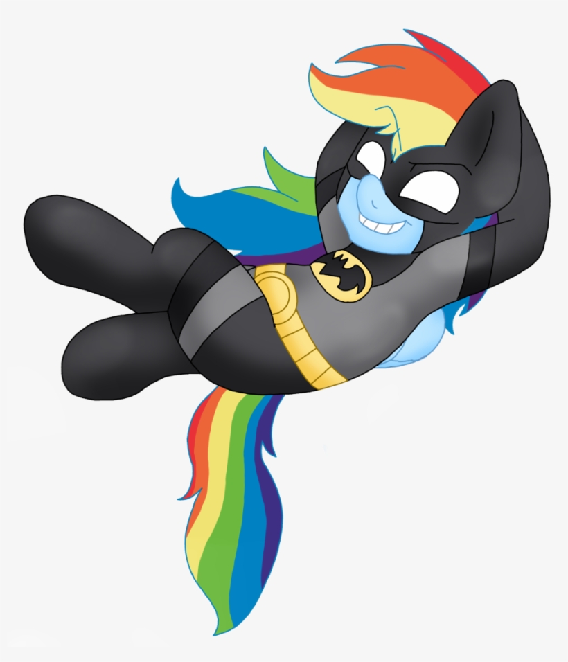 Blackbewhite2k7, Batman, Batmare, Rainbow Dash, Safe, - Illustration, transparent png #9204260