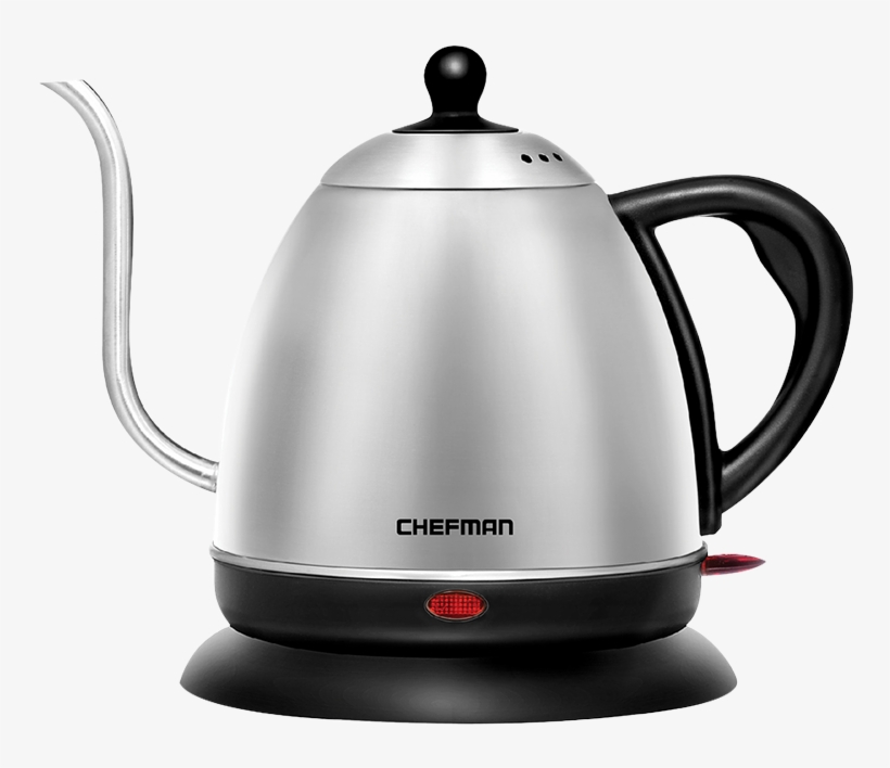 1 Liter Electric Stainless Steel Gooseneck Tea Kettle - Electric Kettle, transparent png #9204297