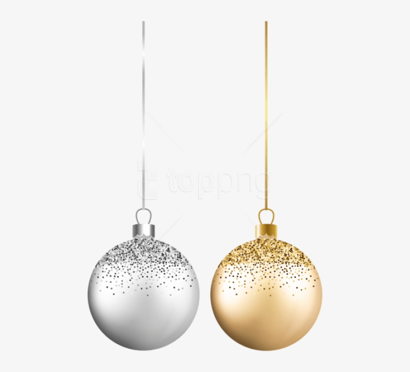 Christmas Balls Silver Gold Png - Christmas Ball Silver, transparent png #9204554