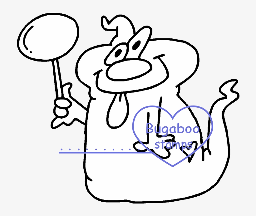 Digi Stamps,goofy Ghost - Cartoon, transparent png #9204718