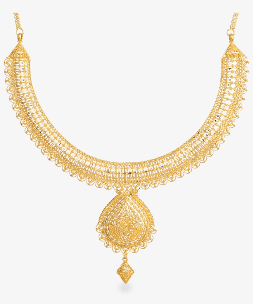 Jali 22ct Gold Filigree Necklace - Necklace, transparent png #9204935