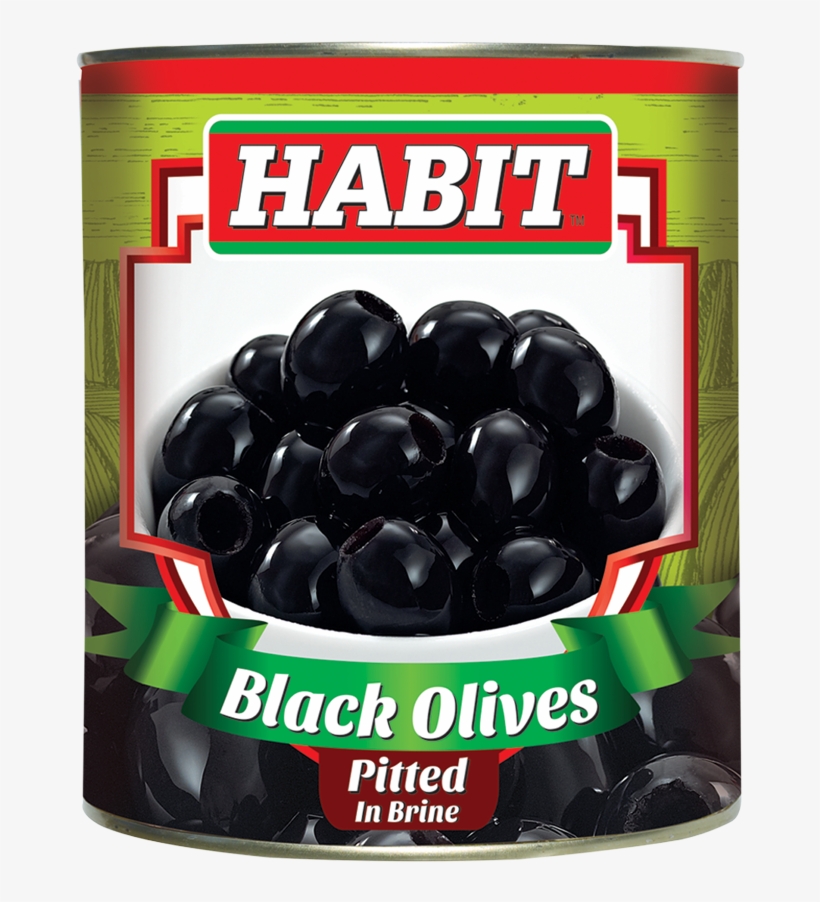 Habitolives Black Pitted In Brine - Black Olives, transparent png #9205746