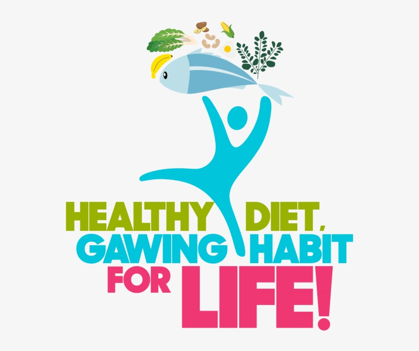 Healthy Diet Gawing Habit For Life Png - Theme Nutrition Month 2017, transparent png #9205804