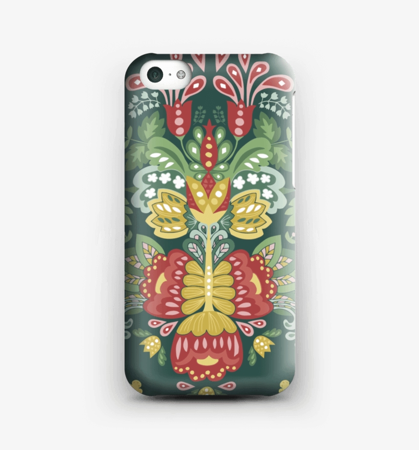 Green Flowers Case Iphone 5c - Mobile Phone Case, transparent png #9206047