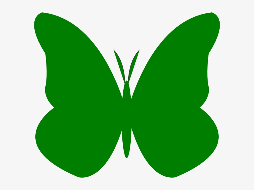 Green Butterfly Clip Art Bright Butterfly Clip Art - Butterfly Vector In Red Png, transparent png #9206098