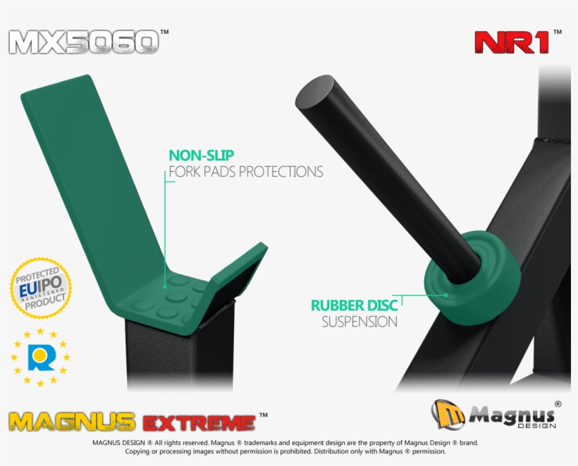 Barbell Squat Stands - Stojak Pod Sztangi, transparent png #9206462