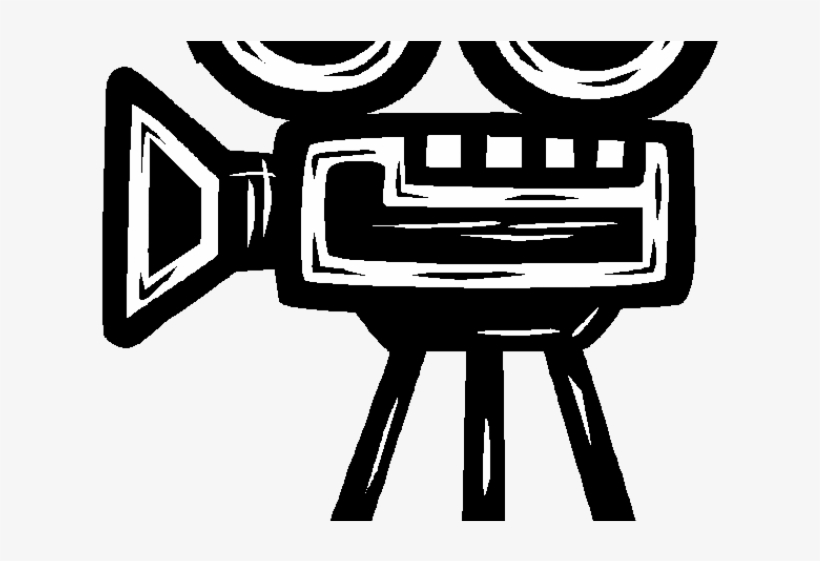 Video Camera Clipart Movie Review - Movie Camera Drawing, transparent png #9207622