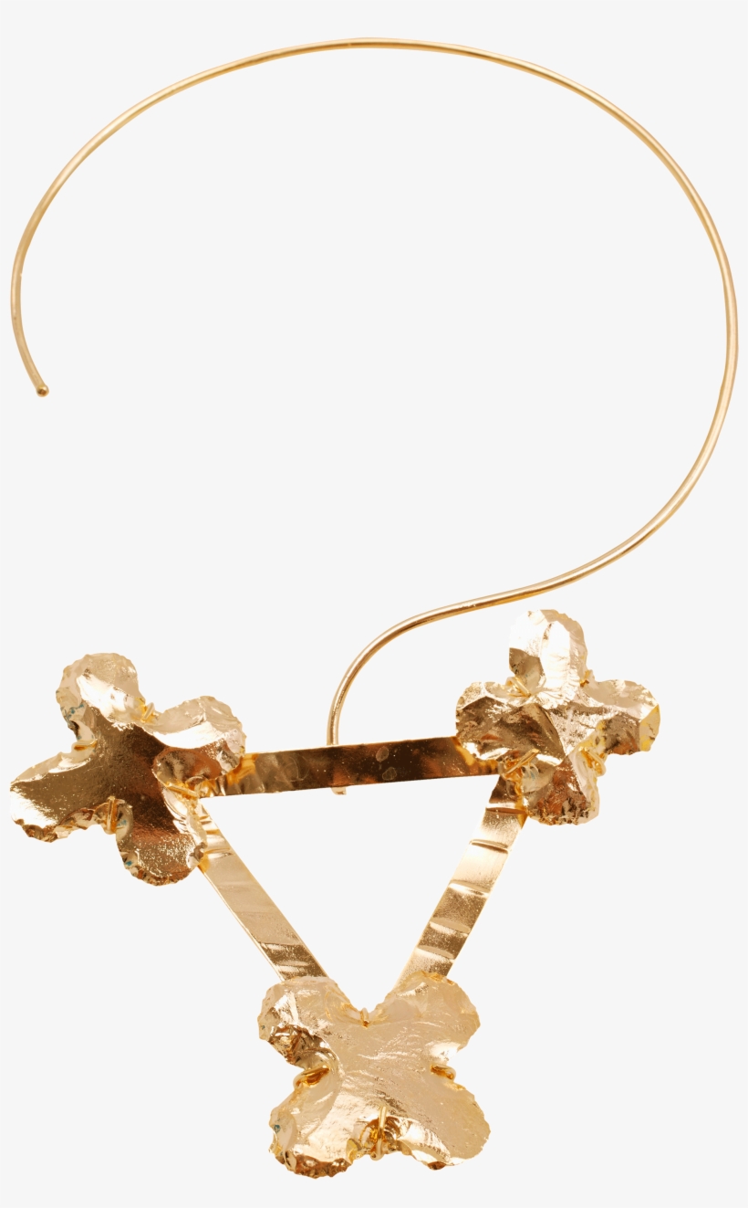 Golden Gardenia Necklace - Pendant, transparent png #9207660