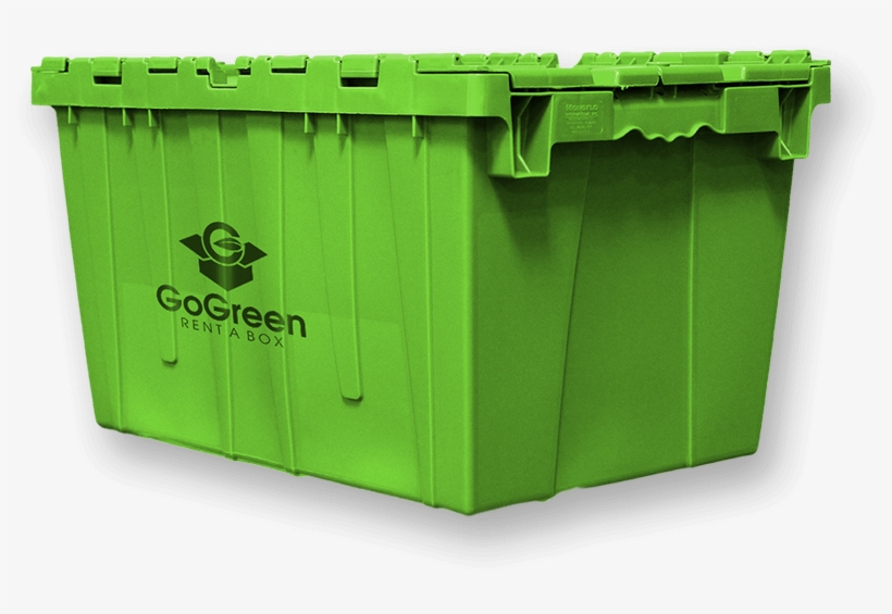 Go Green Rental Moving Boxes - Plastic, transparent png #9207924