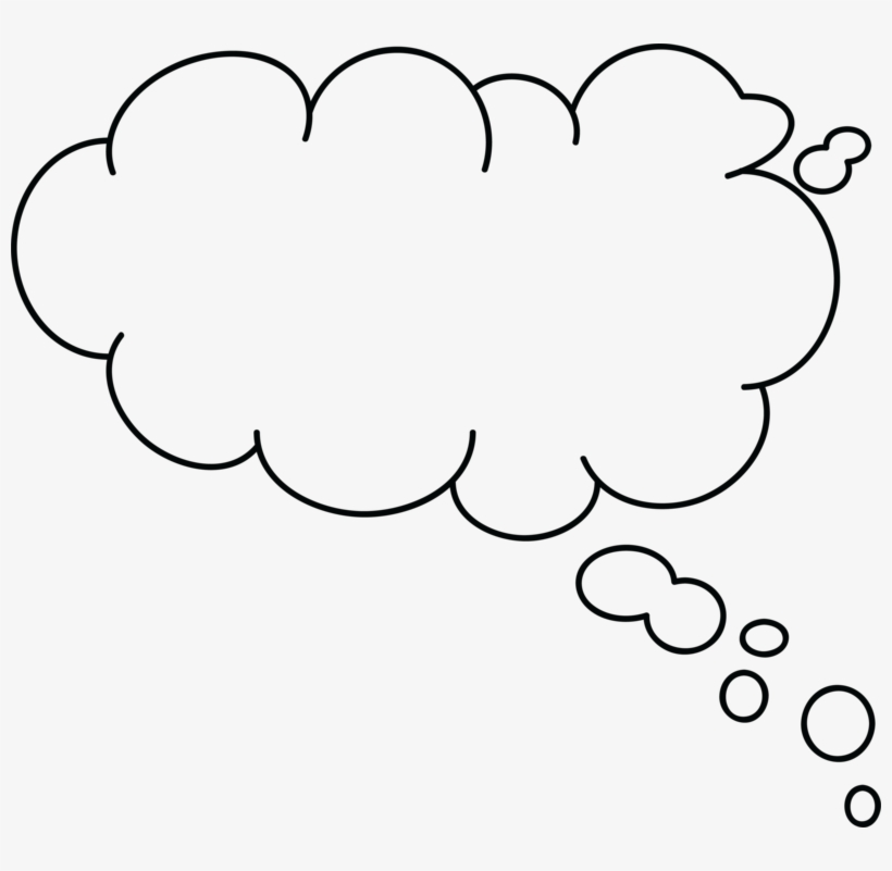 Thought Bubble Png Hd - Cloud Thought Bubble Png, transparent png #9208892