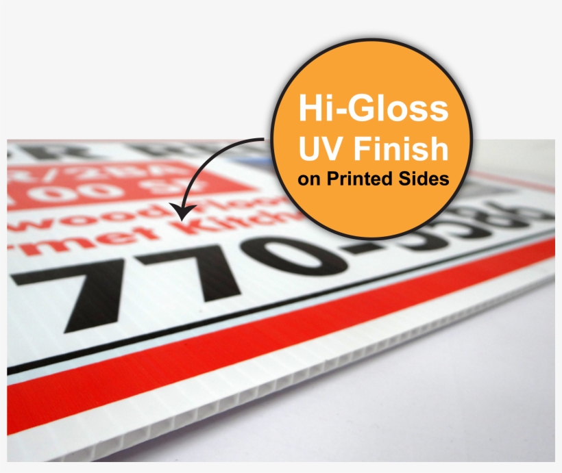 Hi-gloss Uv Finish - Corrugated Plastic, transparent png #9208932