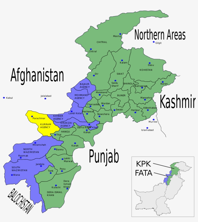 Khyber Pakhtunkhwa Map, transparent png #9209495