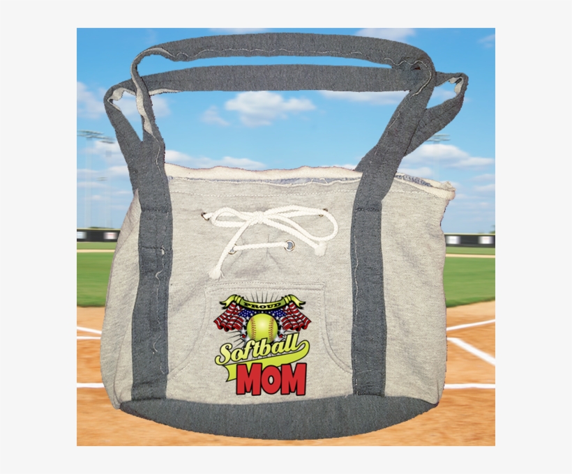 Proud Softball Mom Tote - Shoulder Bag, transparent png #9209621