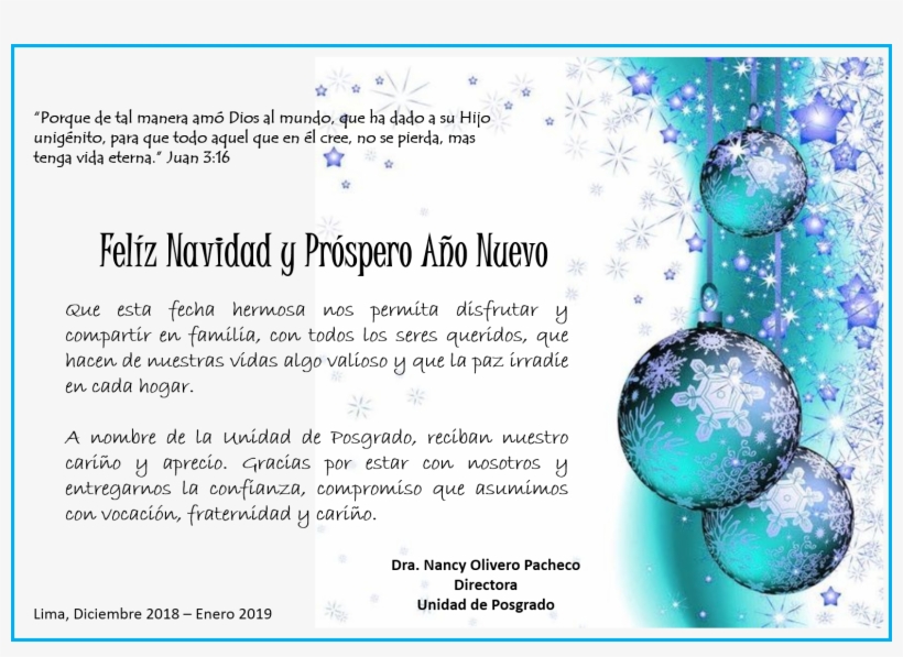 Feliz Navidad Y Próspero Año Nuevo 2019, Les Desea - Christmas, transparent png #9209750
