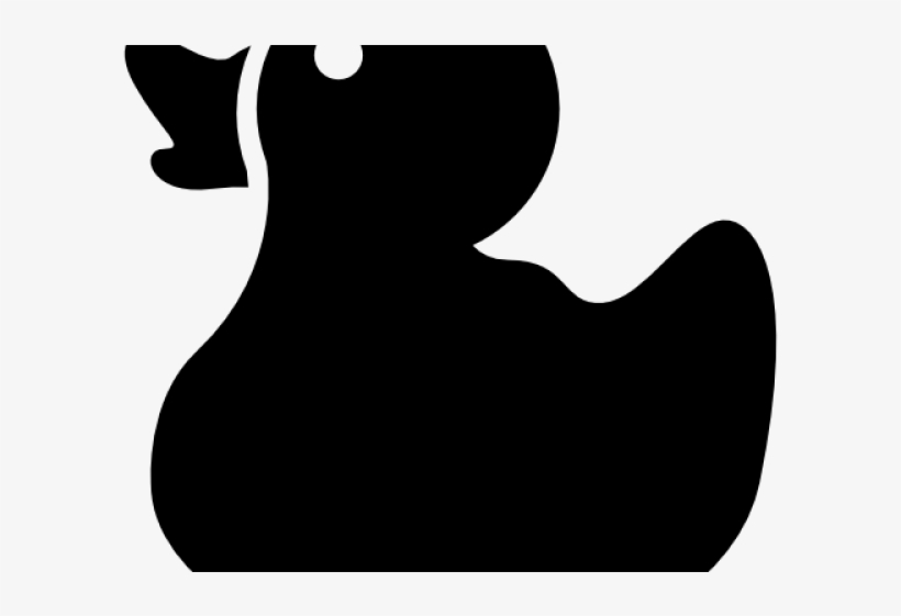 Rubber Duck Silhouette, transparent png #9209953