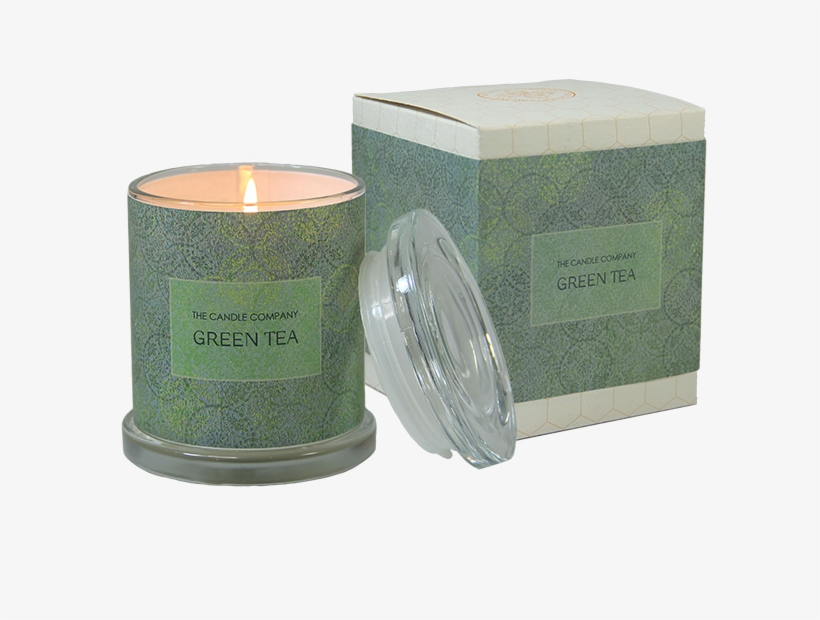 Green Tea Jar Candle - Candle, transparent png #9210248