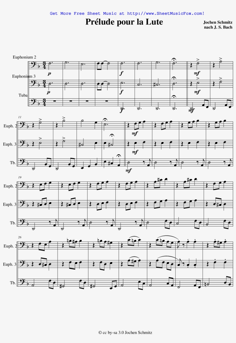 Prélude Pour La Lute Sheet Music - Sheet Music, transparent png #9210397