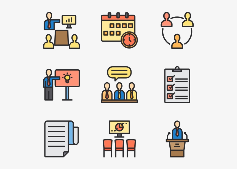 Meeting - Restaurant Menu Icon Vector, transparent png #9210466