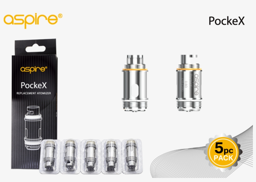 Aspire Pockex Aio Atomizer Coil - Nautilus X Tank Coils, transparent png #9210544