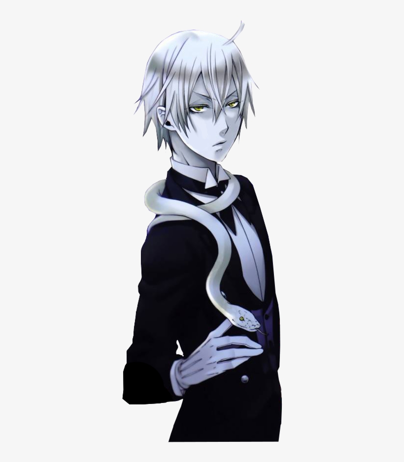 Black Butler 3, Black Butler Anime, Sebaciel, Black - Black Butler Sebastian And Snake, transparent png #9212414